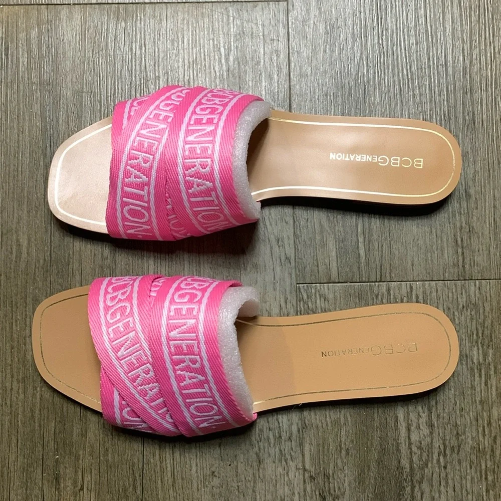 BCBGeneration Pink Sandals - Picture 2 of 3